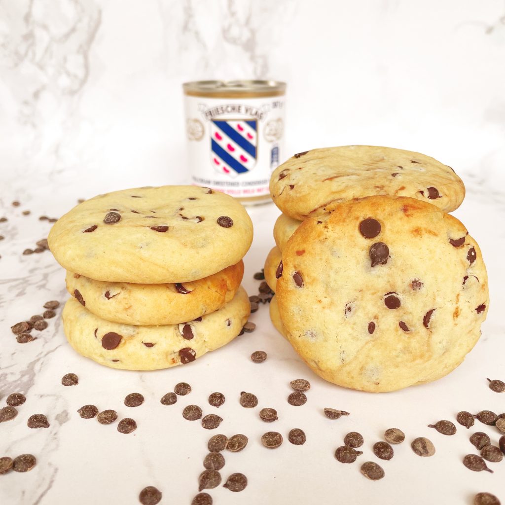 Chocolate chip cookies met gecondenseerde melk