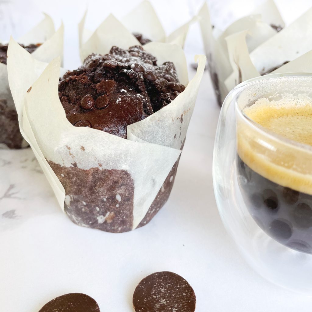 Espresso double chocolate muffins